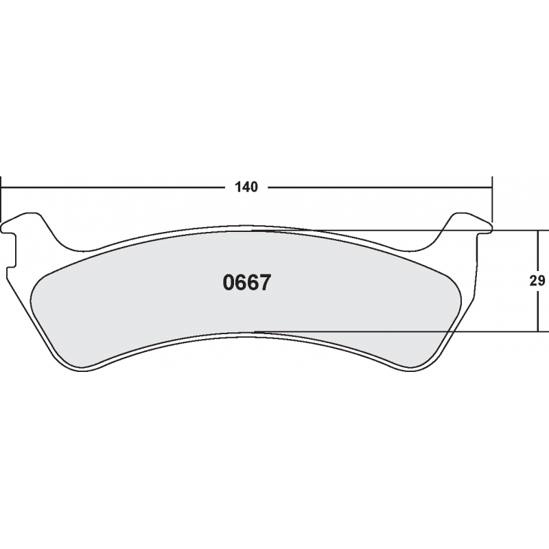 Street brake pads - Ford
Mercuryrear pad
